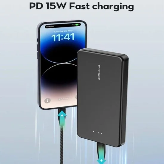 Ravpower Rp - Pd Pioneer 10000Mah 15W 3 Ports Power Bank Black Global Version - Black